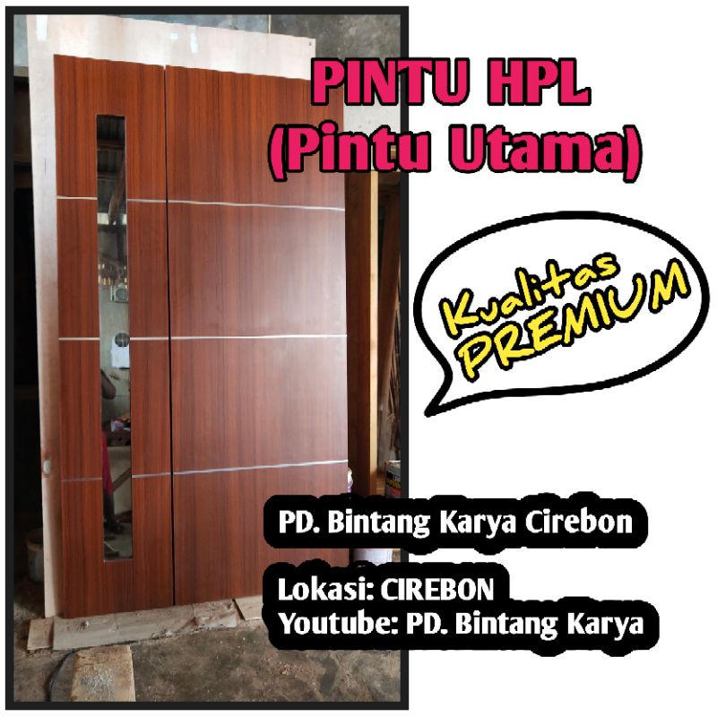 PINTU HPL Pintu Utama HPL 2 Daun Kualitas (PREMIUM)