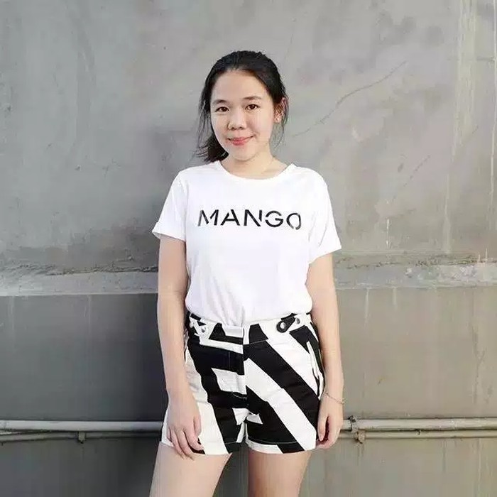 TBI Kaos Mango Polos Tee Shirt Mango Sablon / Bordir Fashion Style Atasan Baju Oblong Santai