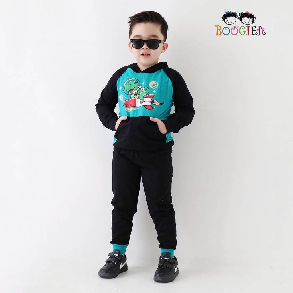 SETELAN ANAK UNISEX HOODIE RAGLAN USIA 2-10 TAHUN