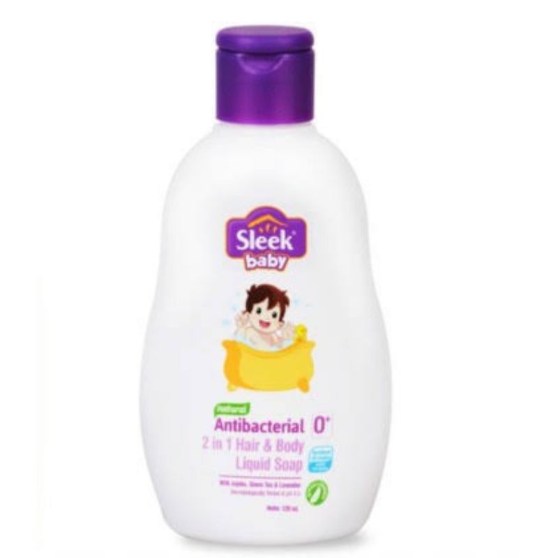 Sleek Baby H&amp;M Wash 250 ml Antibact 2in1 / Sabun Mandi Bayi / Sabun Mandi Sleek Baby