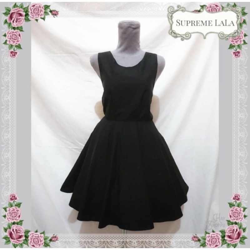 [PRELOVED] Black Kawaii Overall Dress Outer Sexy Anime Japan Style