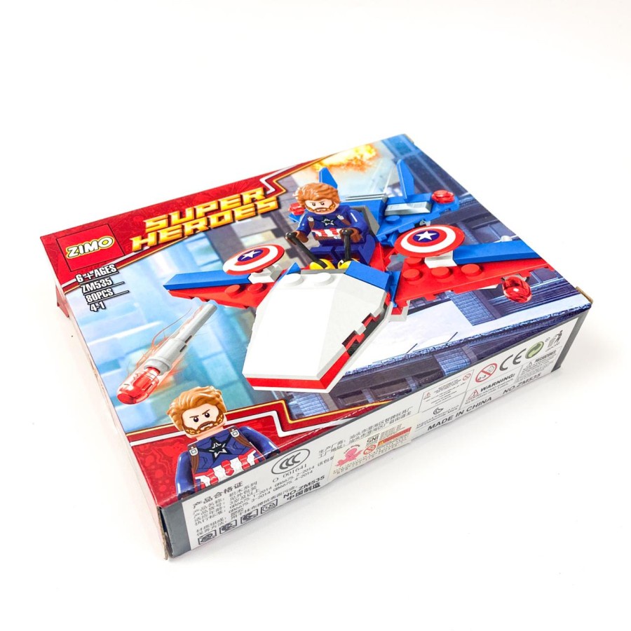 Mainan Edukatif Anak Lego Set Bricks ZIMO Super Heroes