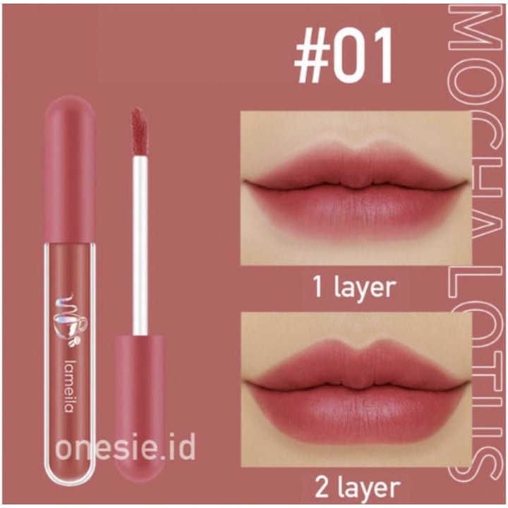 Lameila Lipstick Cair / Lip Glaze Nude Edition