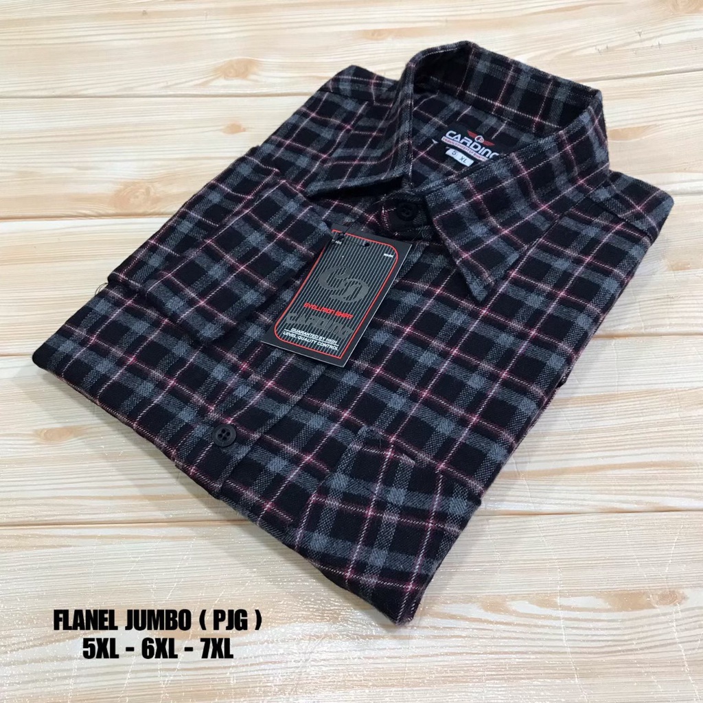 KEMEJA FLANEL JUMBO PRIA KOTAK KOTAK - KEMEJA KANTOR KEMEJA KERJA LENGAN PANJANG - BAHAN FLANEL PREMIUM - TERLARIS DAN TERBARU