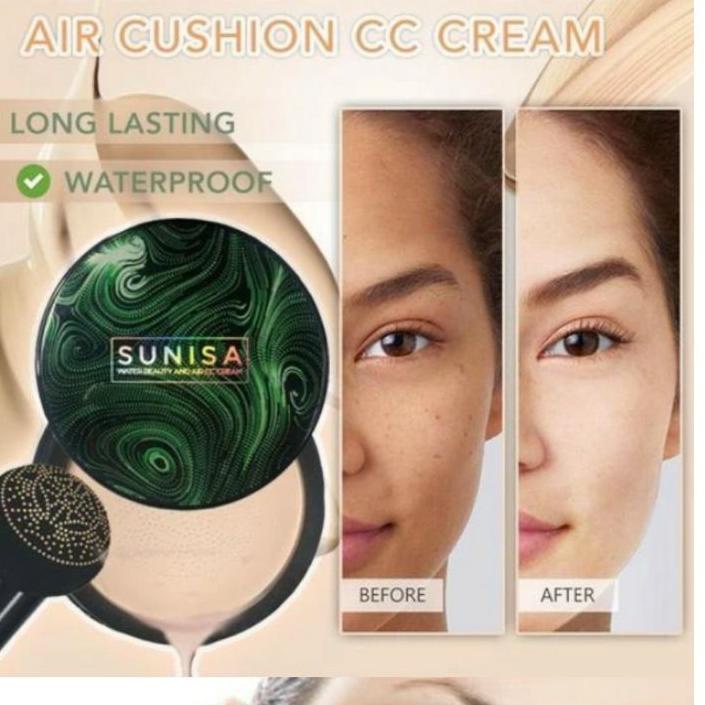 COD✔ BB CREAM BEDAK KOREA SUNISA air cushion cc cream foundation BB cushion original 100% termurah se indonesia