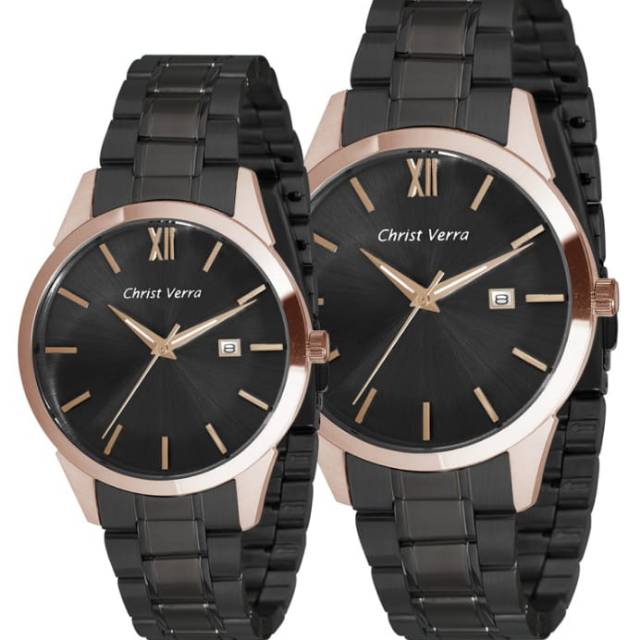 JAM TANGAN VHRIST VERRA CV 71622L-18BLK ORIGINAL