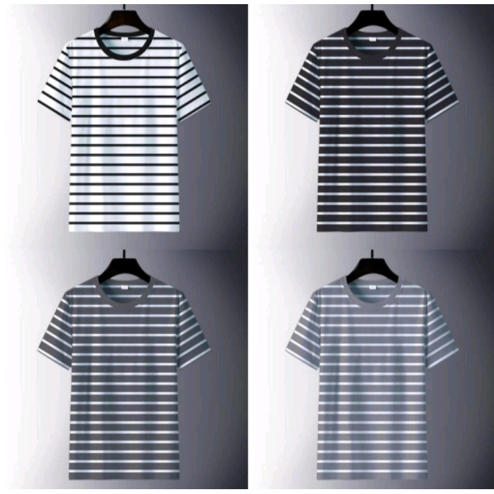 kaos salur garis garis belang belang pria dan wanita  kaos salur garis garis belang belang pria dan 