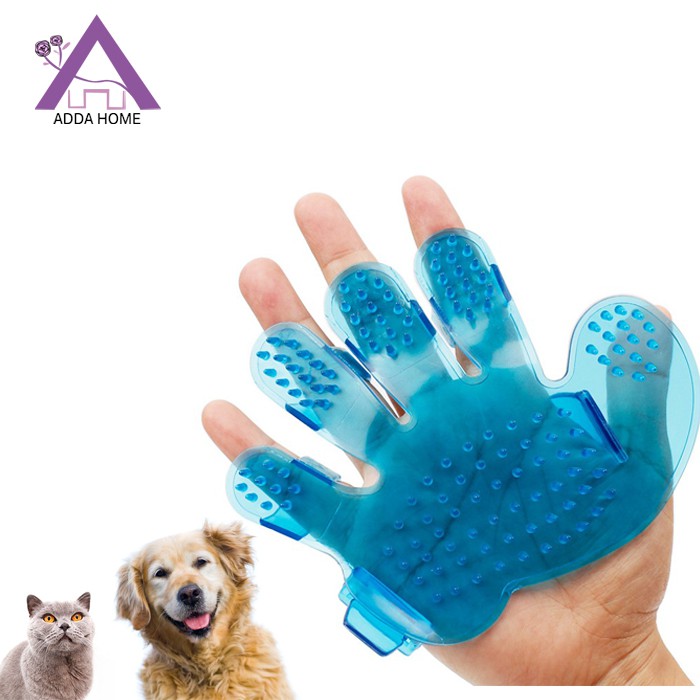 Adda Home - Sarung Tangan Sisir Pijat Grooming Hewan (Anjing atau Kucing)