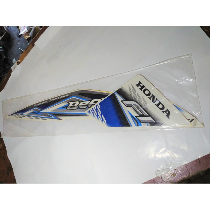 SALE -  Striping Lis Bodi &amp; Stiker Body Beat Fi 2014 Putih Biru