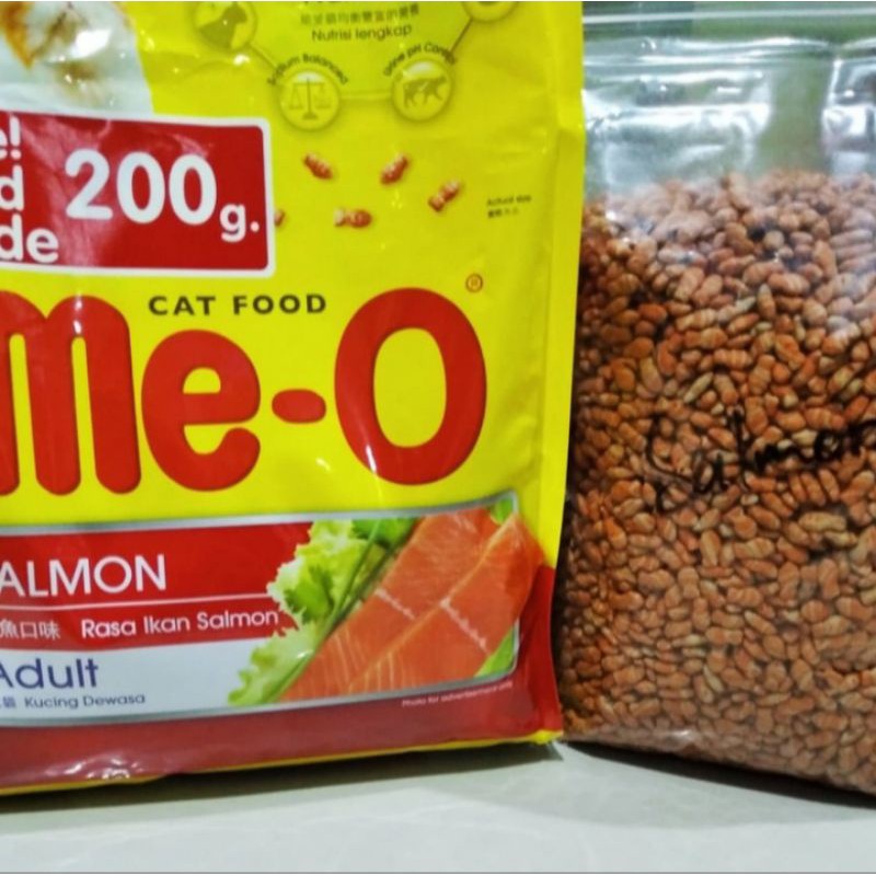 makanan kucing meo salmon meo adult salmon repack 1000g