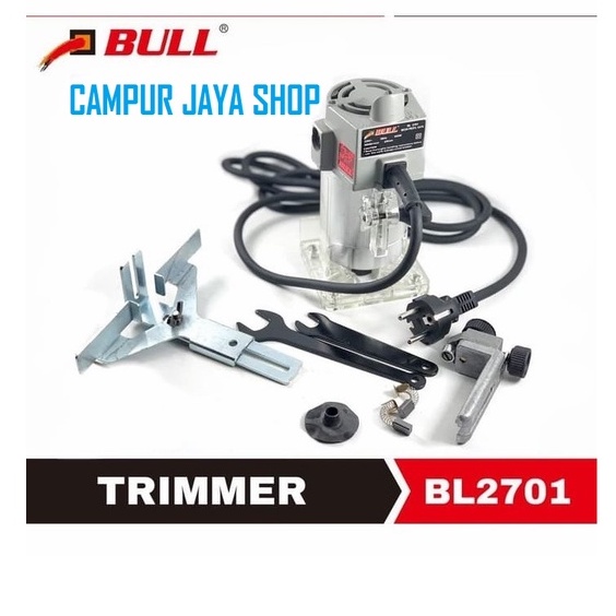 Mesin Trimmer Router profil kayu BL2701 Bull