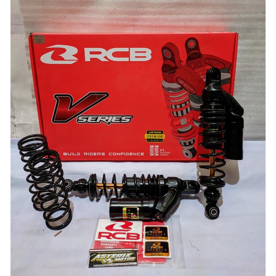 ShockBreaker.Shock Sekok Skok Tabung RCB Vseries VD series 275mm .320mm.335mm Titanium Black Free T 
