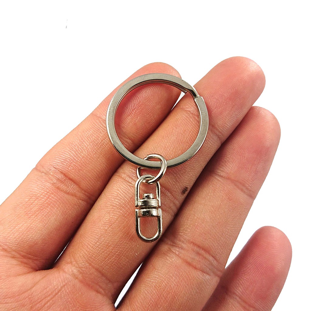 RING GANTUNGAN KUNCI JOIN / KEY CHAIN  2.5 CM PER 100 PCS WARNA NIKEL