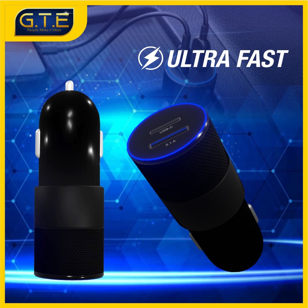 GTE CHARGER MOBIL / GTE CHARGER MOBIL MURAH / CHARGER MOBIL HITAM