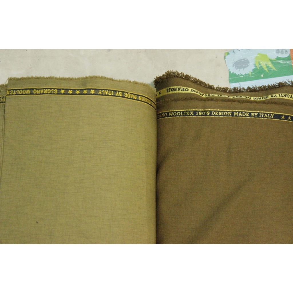 BAHAN KAIN KHAKI/KEKY/TERLARIS SERAGAM DINAS PNS/PDH/GURU/SEMI WOOL TEBAL/lembut/murah.