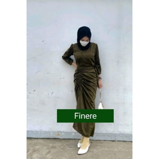 NIA DRESS SERUT Baju Dress Gamis Wanita Busui Friendly Malaysian Mermaid Simple Elegan Fashion Wanit
