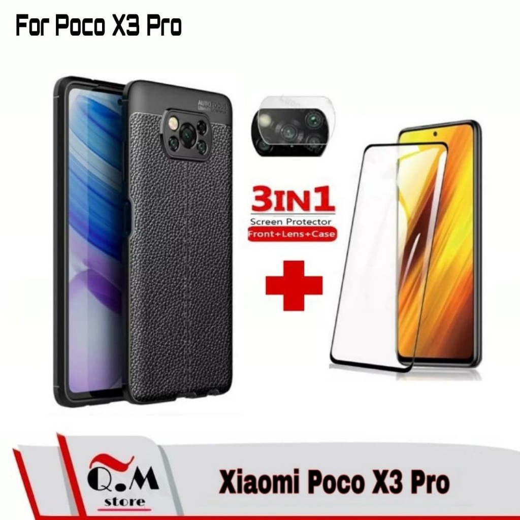 PROMO 3-IN1 Case XIAOMI POCO X3 PRO / X3/ X3 NFC/ REDMI 9C / REDMI 9A / REDMI 8/ REDMI 8A Softcase