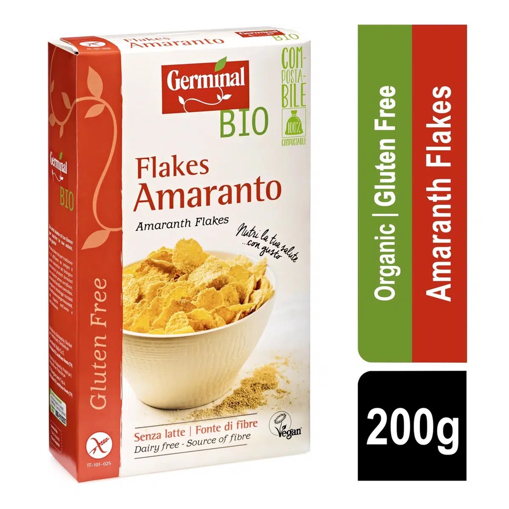 

Germinal Organic Amaranth Flakes - Gluten Free - 200gr