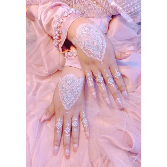 HENNA INSTAN / HENNA TATTOO / HENNA NIKAH / HENNA WEDDING/ HENNA PUTIH / GLITTER HENNA / GEMS HENNA