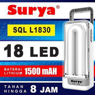 SURYA SQL L1830 Lampu Led Emergency Darurat Rechargeable