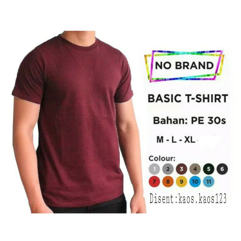 [HARGA PABRIK] KAOS POLOS // KAOS DISTRO // LENGAN PENDEK