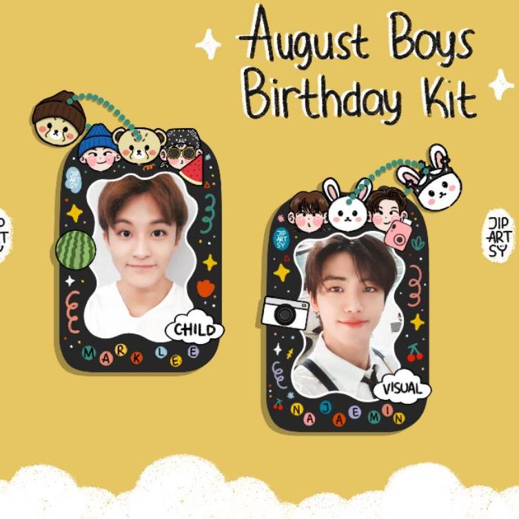 Langsung Beliii.. [READY STOCK] AUGUST BOYS BIRTHDAY KIT (MARK & JAEMIN NCT) BY JIPARTSY