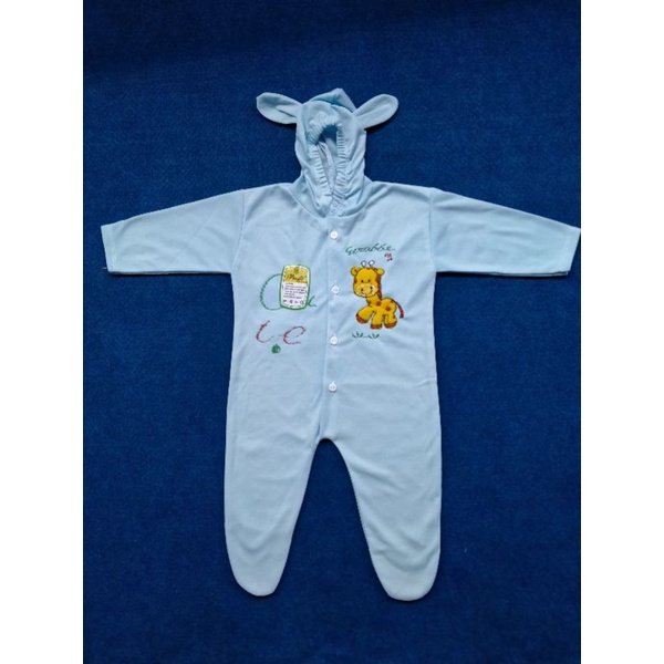 Jumper Bayi/Jumpsuit Bayi/Baju kodok Bayi motif Bordir Tutup Kaki