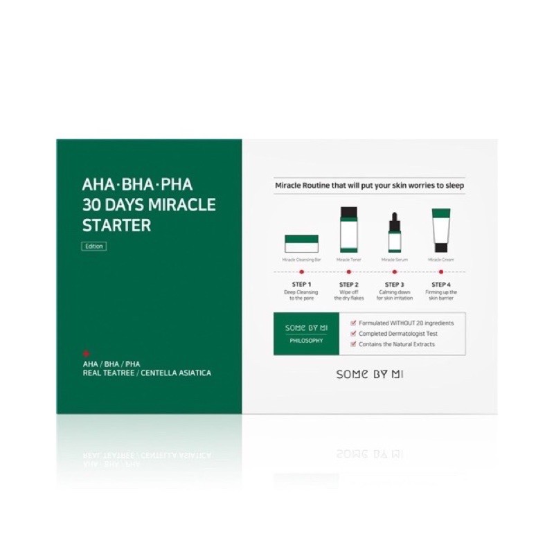 Somebymi  AHA BHA PHA 30 Days Miracle Starter Kit isi 4 items EXP 05-23