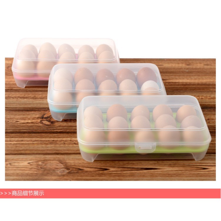 Minigallery Tempat Telur Isi 15 Sekat Kotak Telor Egg Storage box Penyimpanan Telor rak serbaguna 85