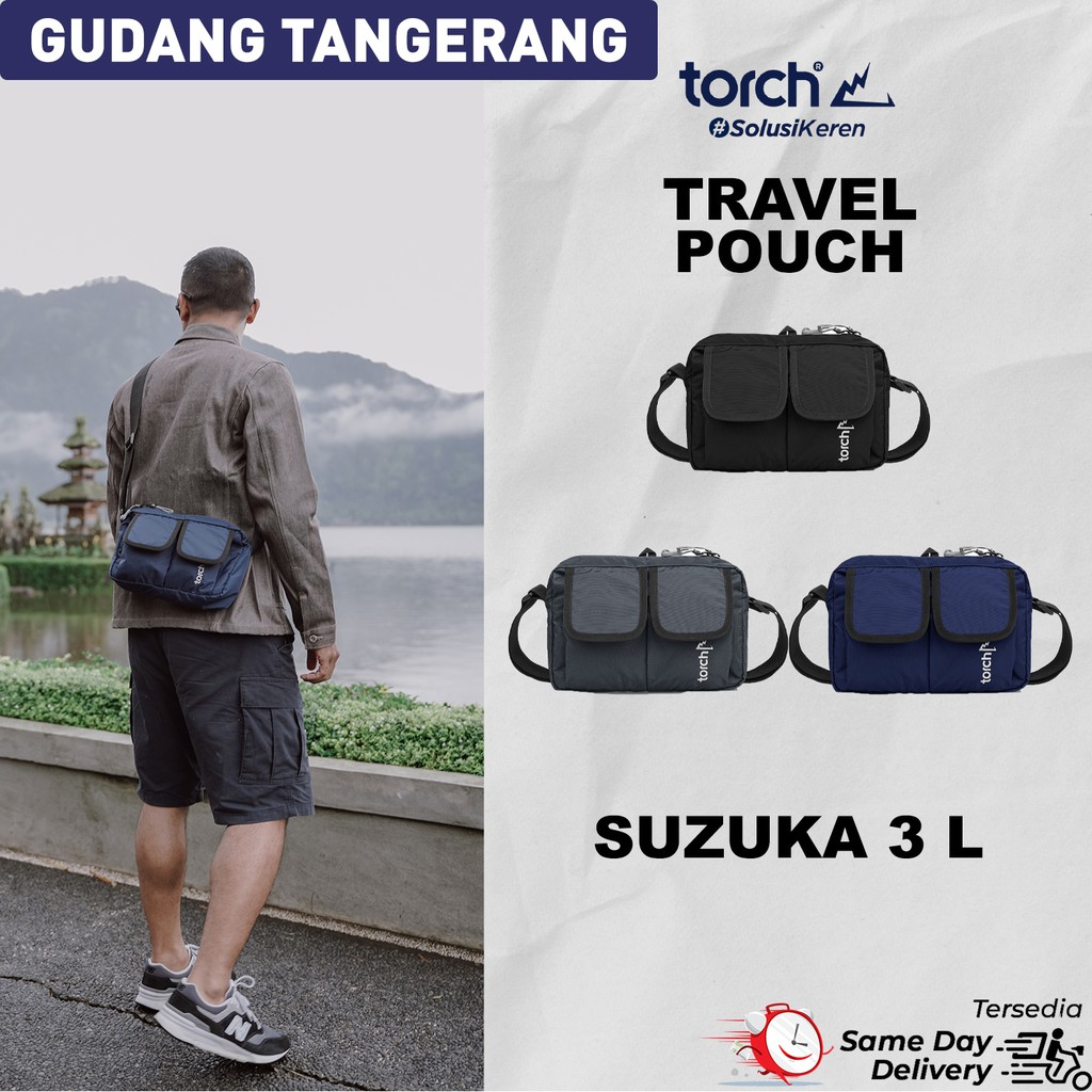 Torch Tangerang Tas Selempang Travel Pouch Suzuka 3L