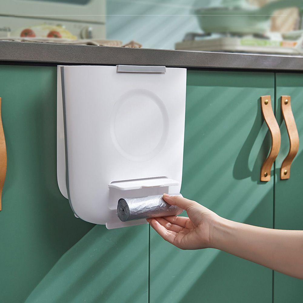 Solighter Tempat Sampah Alat Pembersih Ampas Storage Box Wall Mounted Waste Bin