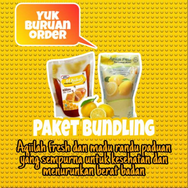 

Sari lemon aqiilah fresh+madu randu aqiilah