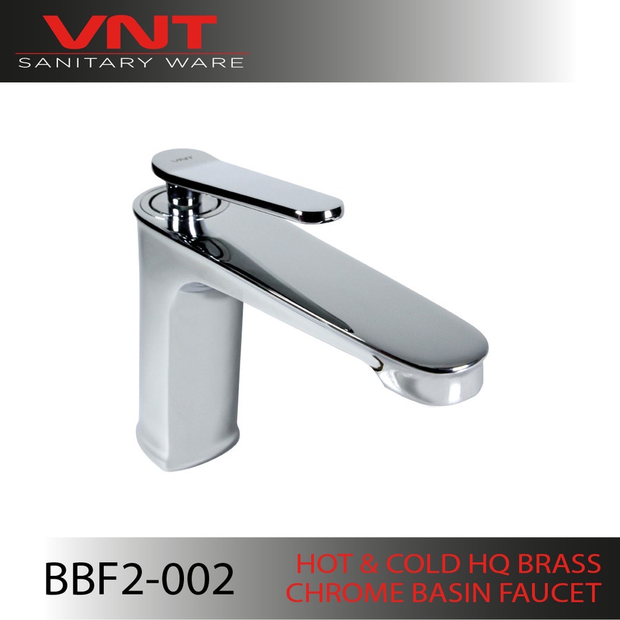 Kran Wastafel Hot &amp; Cold Keran Air Minimalis Brass Chrome Basin Faucet