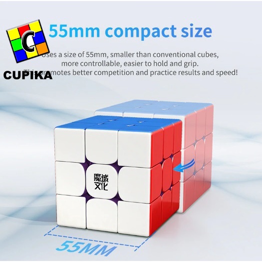 Rubik 3x3 MoYu WeiLong WRM MagLev Magnetic Stickerless 3x3 WR M