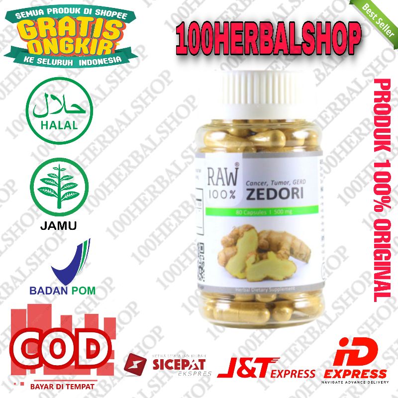 Raw 100 Zedori Asli 100% - Asam Lambung - Gerd - Kista - Obat Herbal Kunyit Putih