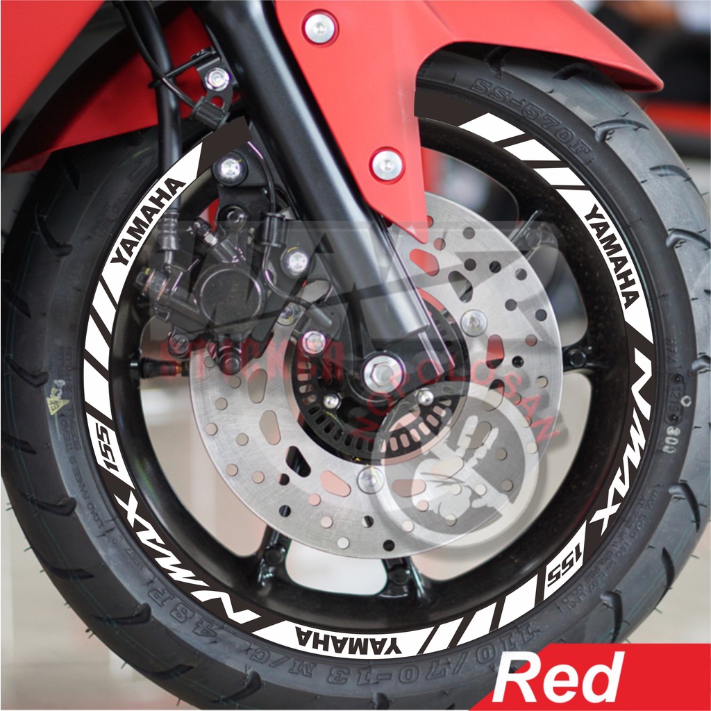 Stiker Lis Velg Motor Yamaha All NMAX Cutting Sticker Pelk Variasi Aksesoris Terbaru