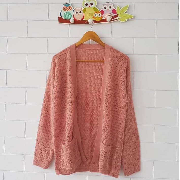 Popcorn Cardi - Cardigan Wanita - Baju Rajut Nanas Wanita