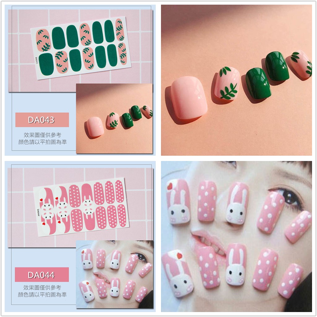 &lt;Jjoygirl&gt;DA Nail sticker motif / sticker kuku / stiker kuku / nail stiker glitter / stripes design