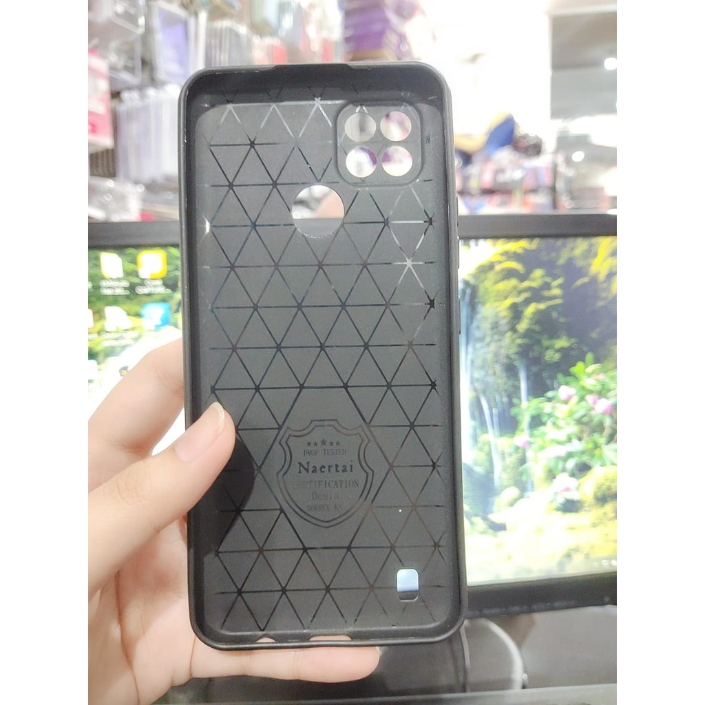 AutoFokus Realme C21 6.5 inchi Leather Soft Case AUTOFOCUS Motif Kulit Jeruk