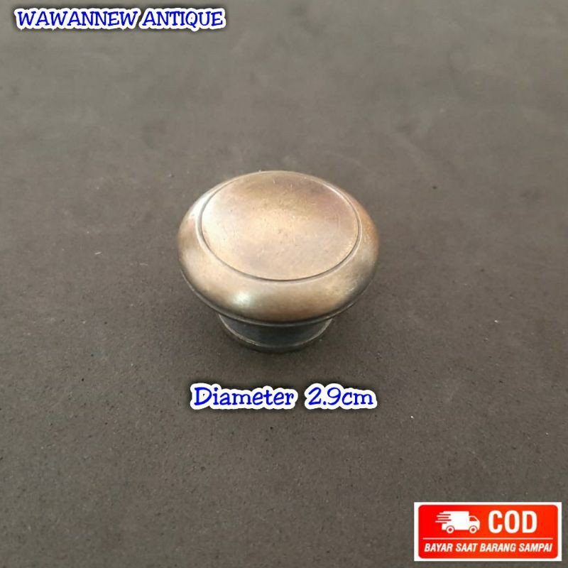 Knop Laci / Tarikan Laci Lemari Jendela Pintu Rumah Kuningan Kitchen Set 2.9cm