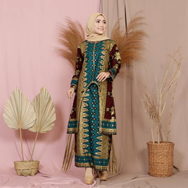 SETELAN TUNIK MALIKA SONGKET BATIK JUPRI BATIK COUPLE( ADA COWOK DAN ANAK FOTO TERPISAH)RUMAH KEBAYA BANDUNG RUMAH SONGKET BANDUNG GAUNHIJABSALE SONGKET PALEMBANG