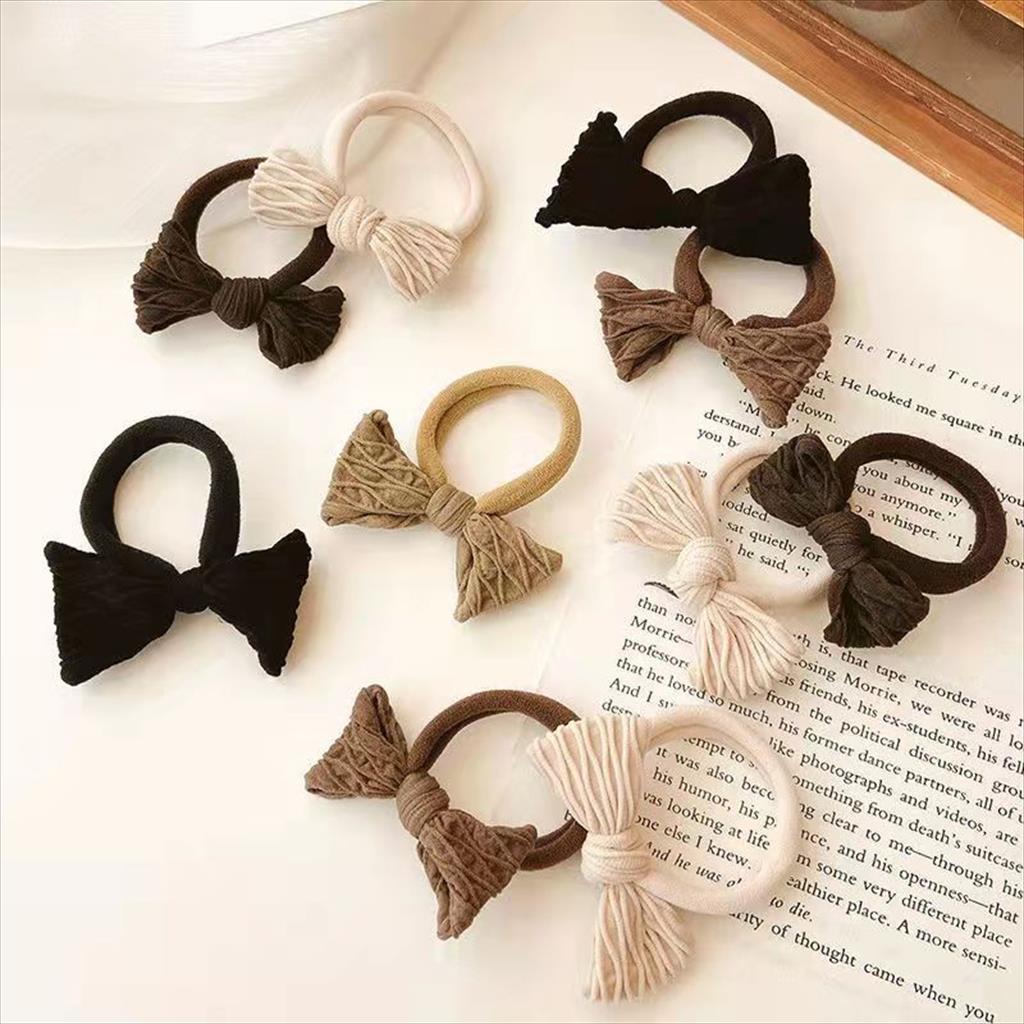 KARET RAMBUT MOTIF PITA CUTE WARNA WARNI ISI 5PC / IKAT RAMBUT