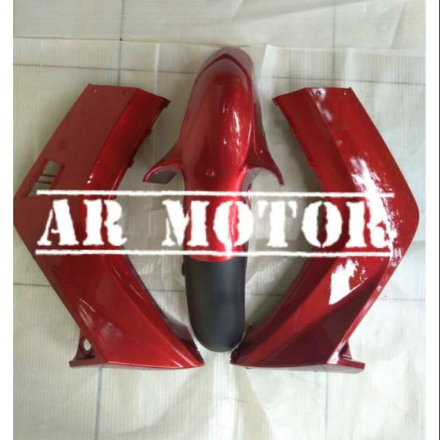 SAYAP DAN SPAKBOR DEPAN JUPITER MX LAMA / OLD MERAH Cover Body Halus Jupiter Mx Lama Cover Body Kasa