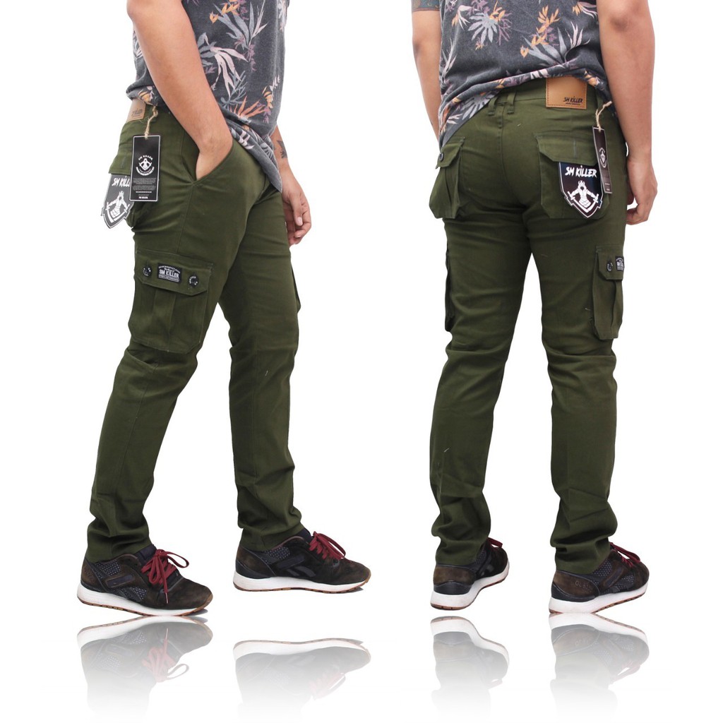 Celana Cargo Panjang / Celana Kargo / Celana Gunung PDL / Kargo Panjang Slimfit Pria / Tactical