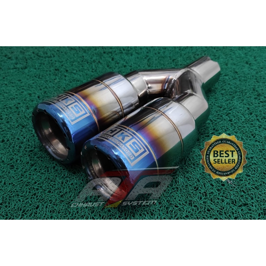 knalpot racing hks cabang suara bass untuk semua type mobil
