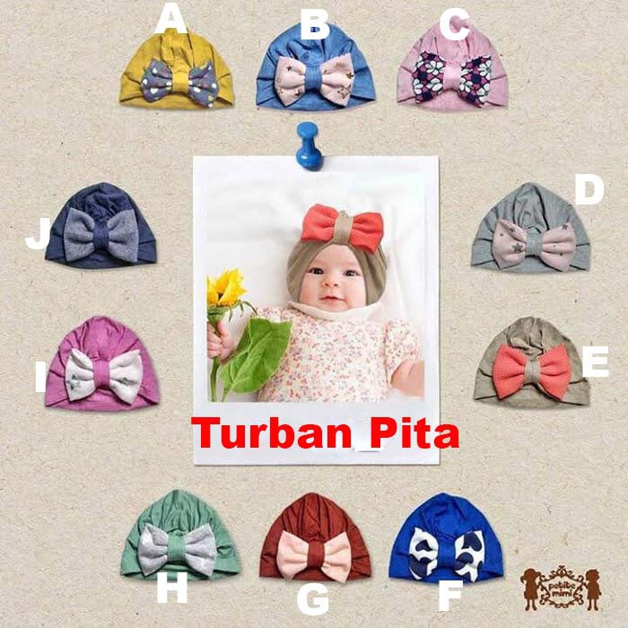 Turban Bayi Petite Mimi Bow Tie Turban Pita