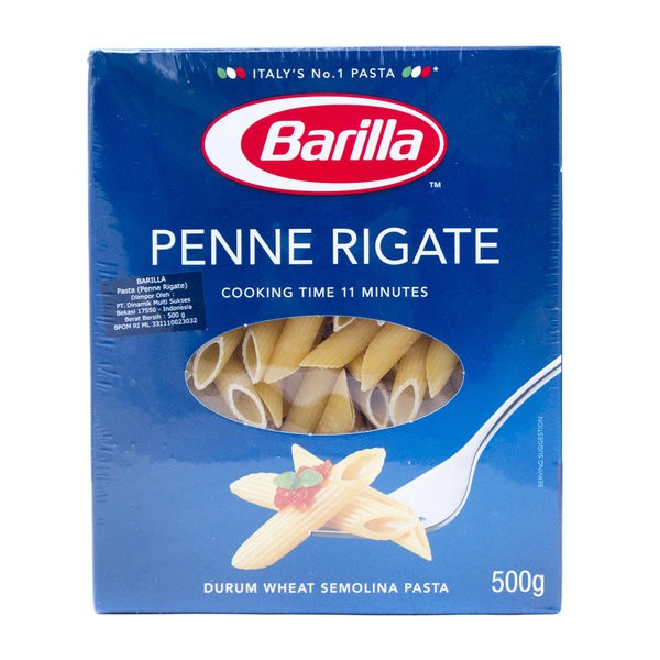 

BARILLA Penne Rigate N 73 Pasta - Durum Wheat Semolina 500gr