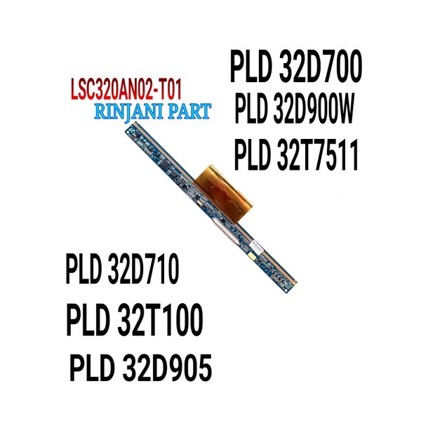 TICON T CON BIRU TV LED POLYTRON 32 INCH PLD 32D700 PLD 32D710 PLD 32D900 PLD 32D905 PLD 32D7511 LSC