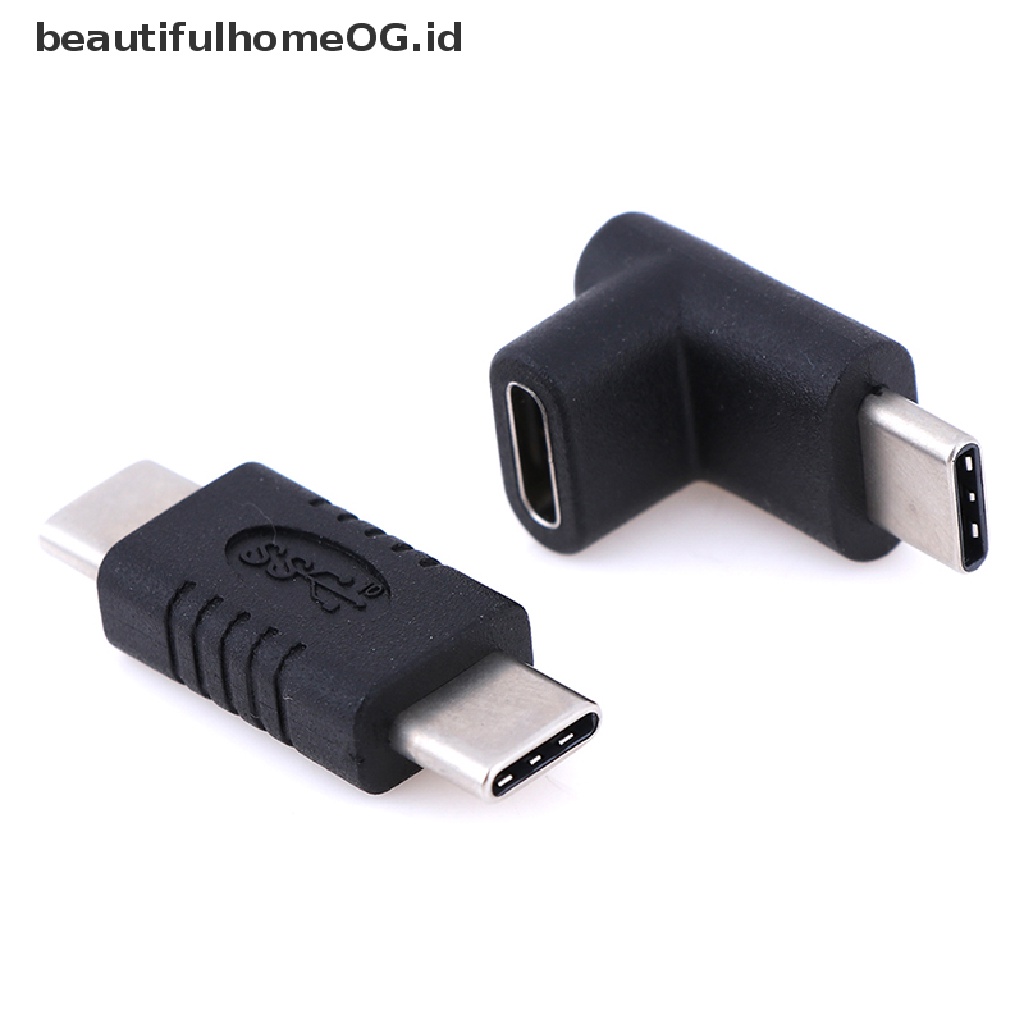 Adapter Konverter usb 3.1 Tipe c male female Sudut Kanan