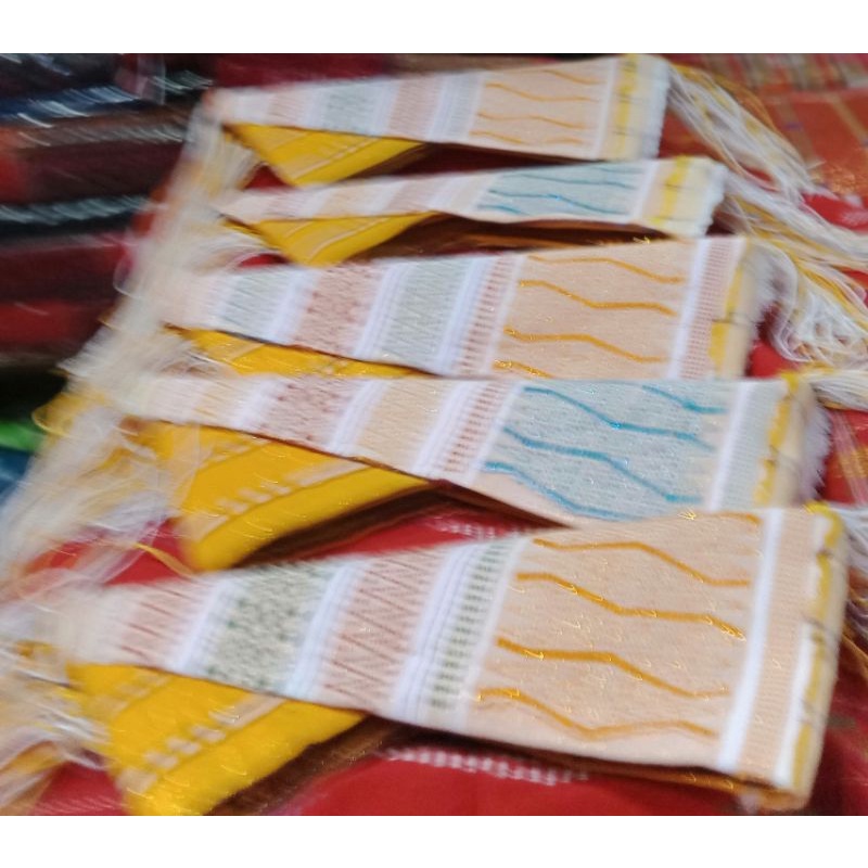 Bulang Simalungun kuning dimensi asli tenunan